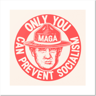 Ultra MAGA | Only You Can Prevent Socialism | We The People 1776 - 2022 | Red Posters and Art